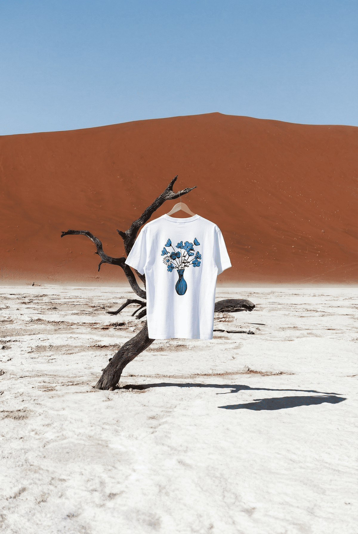 T-shirt bleu 240gsm